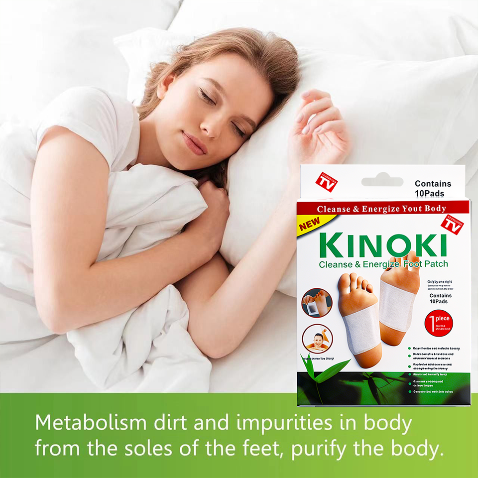Kinoki Cleanse & Energize Foot Patch – 10 Plasturi Detox